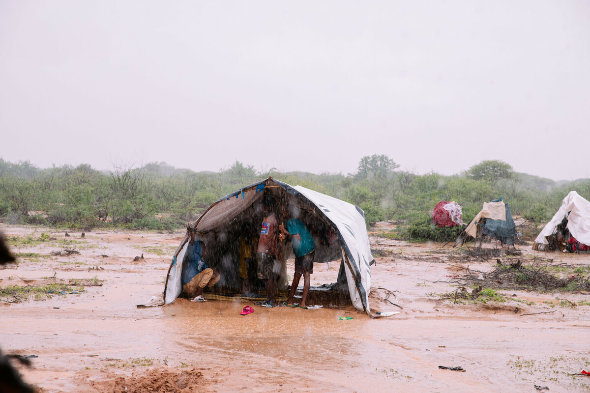 Le inondazioni indotte da El Niño nelle contee di Garissa e Tana River, nel nord del Kenya, continuano a sfollare famiglie e causare distruzione alle proprietà delle persone e alle infrastrutture di comunicazione come le strade. Foto: Peter Irungu/Oxfam 